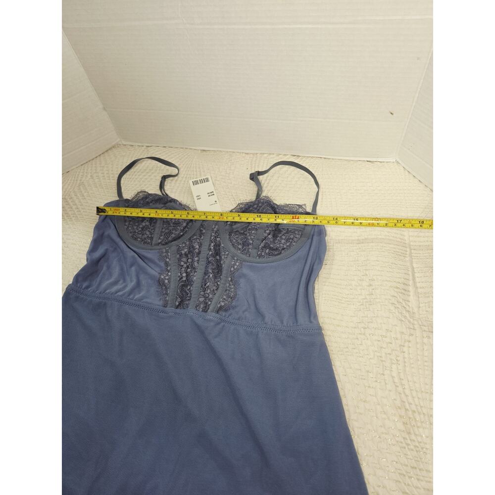 New Urban Outfitters Brenna Bustier Mini Dress in Periwinkle Blue Babydoll Sexy - Picture 8 of 13